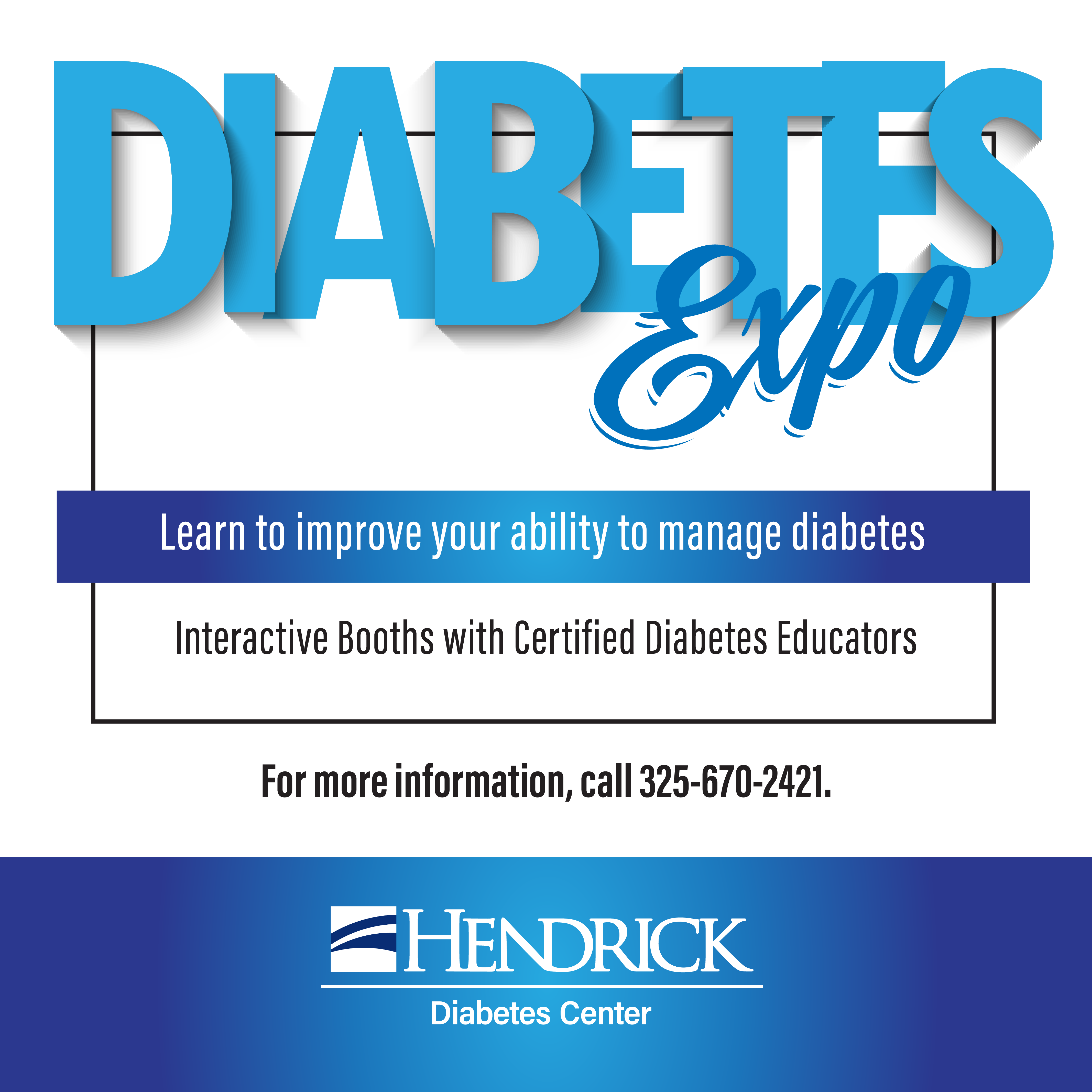 Hendrick Health hosts free Diabetes Expo, Nov. 5