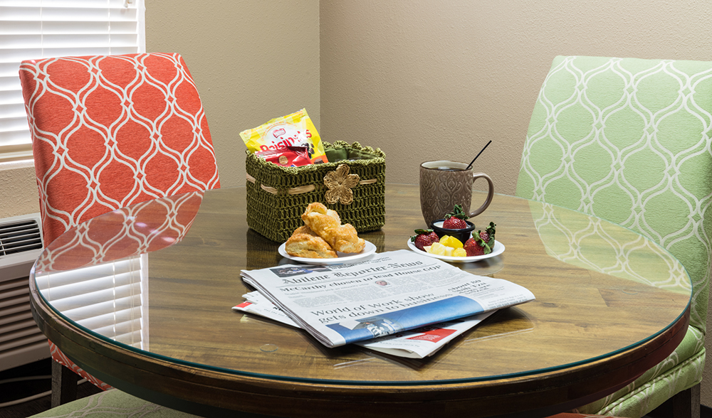 table with snacks