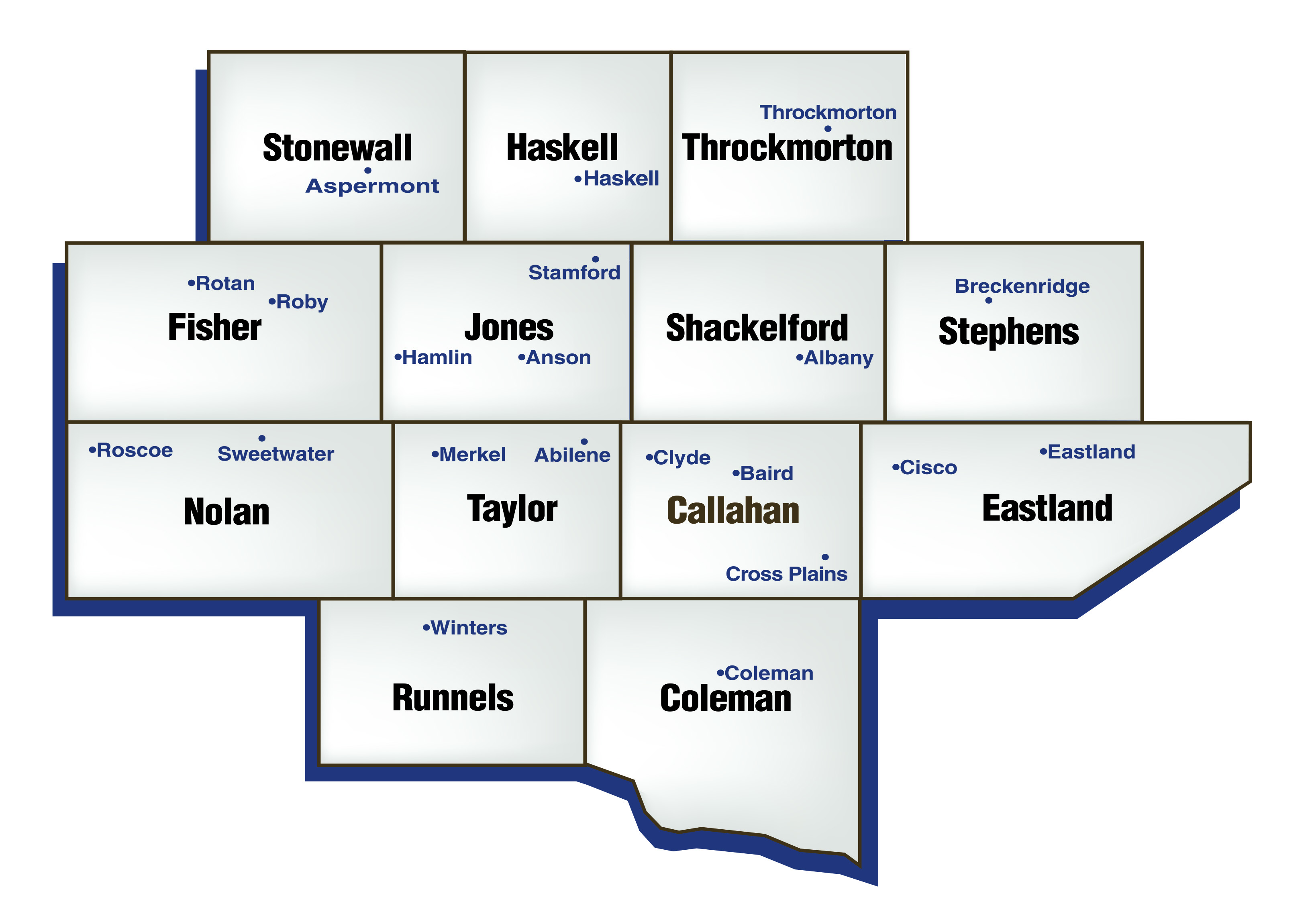 Hendrick Hospice Care service area map